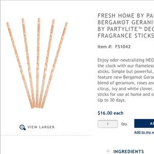 Flameless scent stick picture frame with sticks